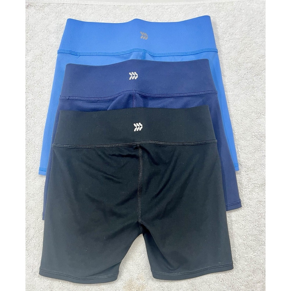 All in Motion Girls Tumble Shorts High Rise Moisture Wicking Knit 3" inseam x3